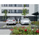 MENNEKES AMEDIO Professional+ töltőoszlop (2 x 22 kW, smart, fizetős)